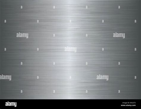 Brushed Metal Texture Abstract Background Vector Illustration Stock