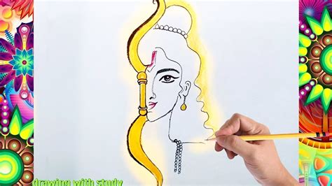 Shri Ram Art Ram Drawing Easy Ram Lala Drawing Ram Lalla Drawing