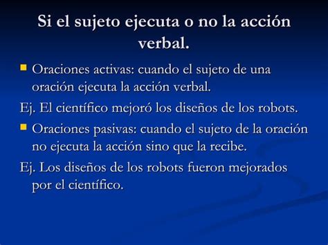 Clasificaci N De Las Oraciones Simples Ppt Descarga Gratuita