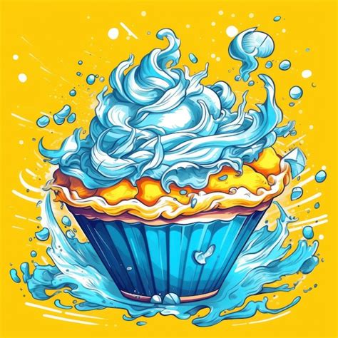 Premium Ai Image Lemon Meringue Pie In An Art Style