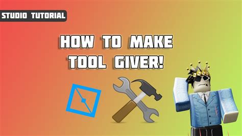 Roblox Studio How To Make A Tool Giver Iceydev Youtube