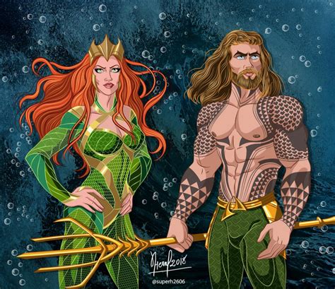 Aquaman And Mera By Fernl On Deviantart Aquaman Comic Aquaman Mera