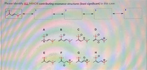 Solved D Please Identify The Major Contributing Resonance Chegg