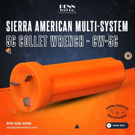 The Sierra American Multi System 5c Collet Wrench Has A Wrench With A