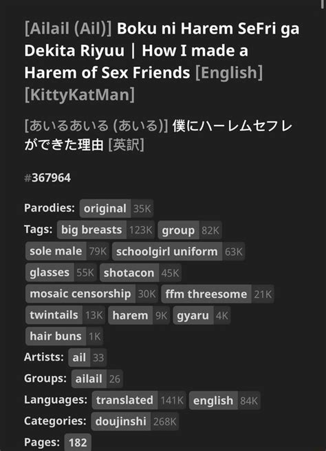 Ailail Ail Boku Ni Harem Sefri Ga Dekita Riyuu I How I Made A Harem Of Sex Friends English