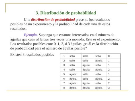 Ppt Distribuci N De Probabilidad Una Distribuci N De Probabilidad