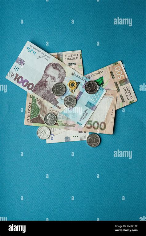 Money Cash Currency Ukrainian Hryvnia Five Hundred Hryvnia Thousand