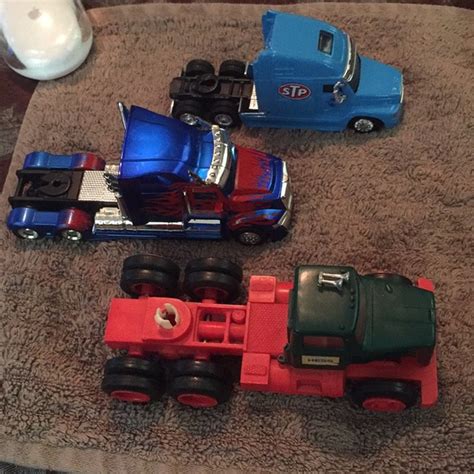Hosbro | Toys | 3 Truck Toy Different Brands | Poshmark