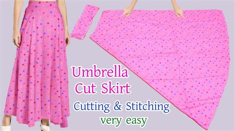 Umbrella Skirt Cutting And Stitching Very Easy For Beginner