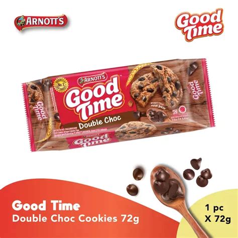 Good Time Double Chocolate Chocochips Cookies G Lazada Indonesia