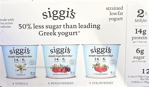 Costco Siggis Yogurt Low Sugar Icelandic Skyr Costcontessa