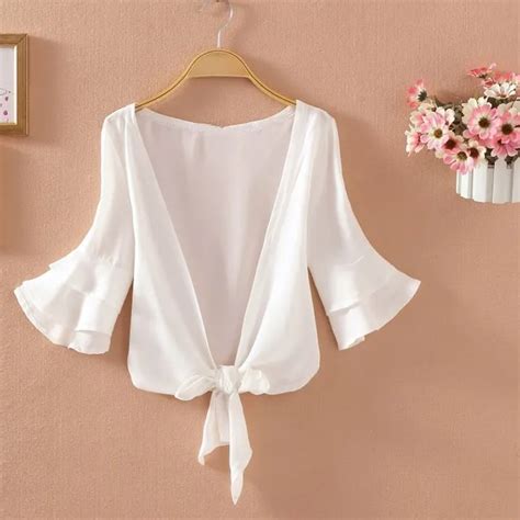 2018 New Solid V Neck Sweater Knit Thin Cardigan Casual White Lace