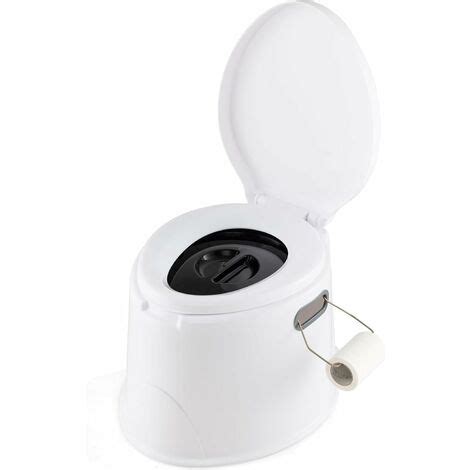 COSTWAY Campingtoilette Tragbar Reisetoilette Bis 200 Kg Belastbar