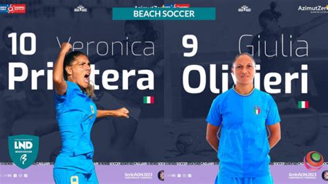 Cagliari Beach Soccer In Rossobl Anche Veronica Privitera E Giulia