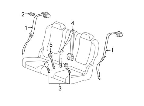 Chevrolet Malibu Seat Belt Lap And Shoulder Belt Malibu 89026460