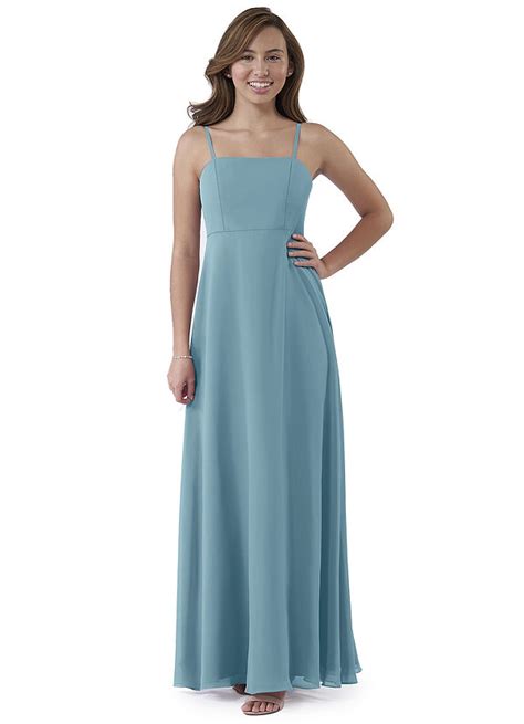 Moody Blue Azazie Cosette Jbd Junior Bridesmaid Dresses Azazie