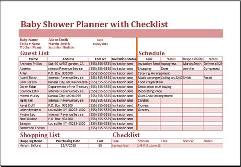 Printable Shower Schedule Template Printable Word Searches