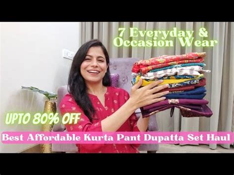 Affordable Everyday Occasion Wear Kurta Pant Dupatta Haul L Dream