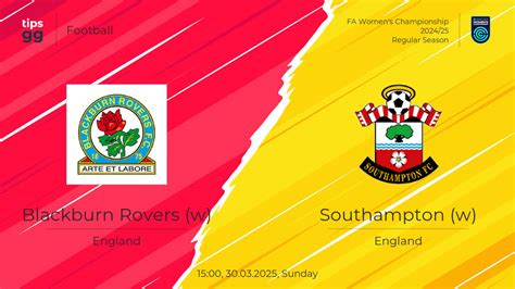 Watch Blackburn Rovers W Vs Southampton W Live Stream