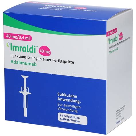 Imraldi 40 Mg 0 4 Ml Inj Lösung I E Fertigspritze 6 St Mit Dem E Rezept Kaufen Shop Apotheke