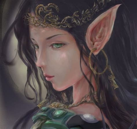 Beauty Elf Pretty Fantasy Woman Female Elf Earings Bonito Abstract Woman Hd Wallpaper