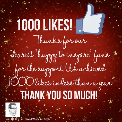 Happy To Inspire Our Journey Happy To Have 1000 Likes Thank You