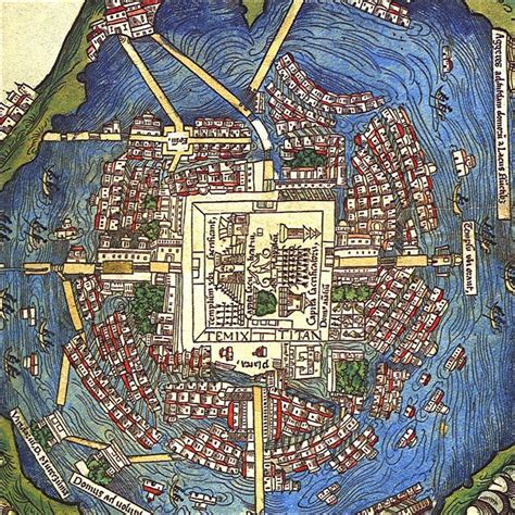 13 De Marzo De 1325 Se Funda La Ciudad Más Importante De Mesoamerica Tenochtitlan Mapa De