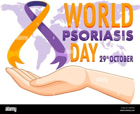 Ilustraci N De Dise O De Banner Del D A Mundial De La Psoriasis Imagen