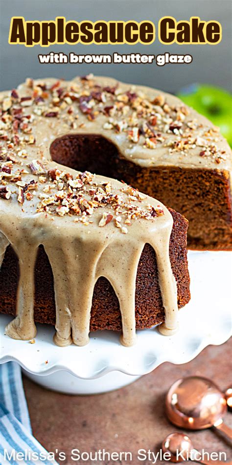 Applesauce Cake With Brown Butter Glaze