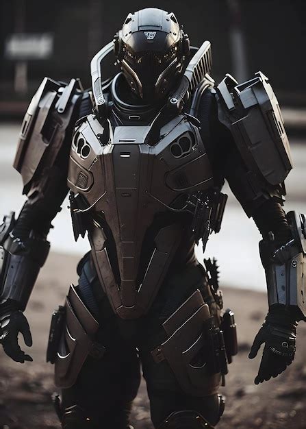 Premium Ai Image Super Futuristic Soldier