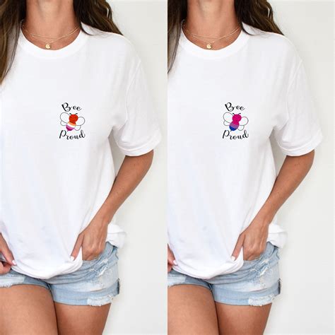 Camisetas del Orgullo LGBT Camiseta Gay Bisexual Lébica Etsy