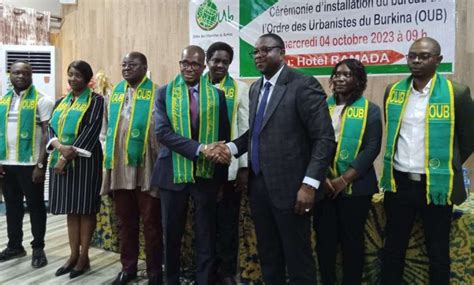 Ordre des Urbanistes du Burkina Les membres du bureau du deuxième