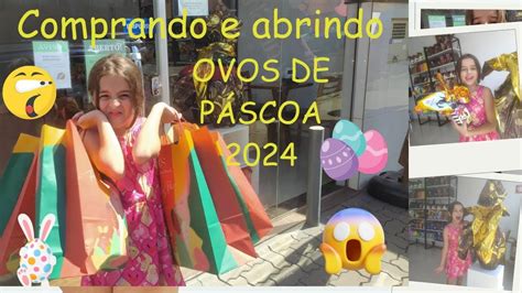 Comprando e Abrindo Ovos de Páscoa 2024 Cacau Show YouTube