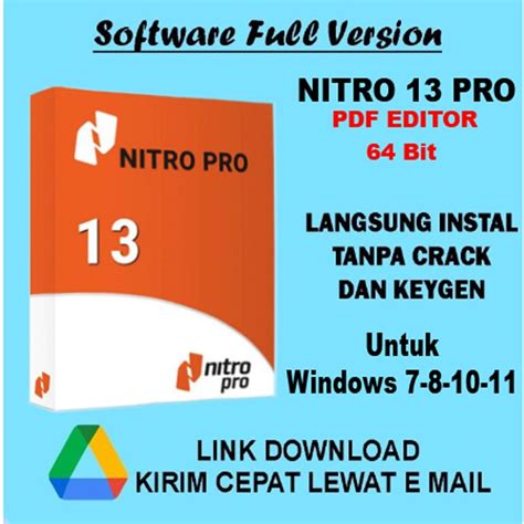 Jual NITRO 13 PDF EDITOR PRO Full Version Lifetime Shopee Indonesia