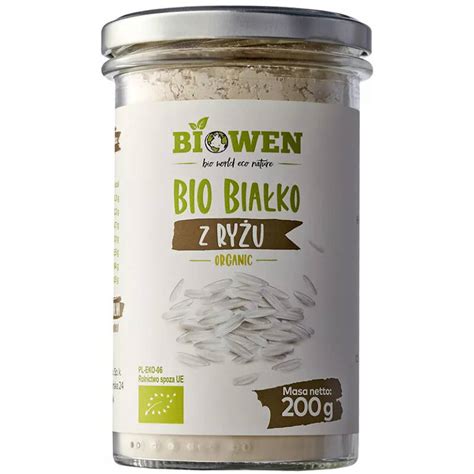 BIO Białko Ryżowe 200g BIOWEN z ryżu ZDROWA ŻYWNOŚĆ Białko Roślinne