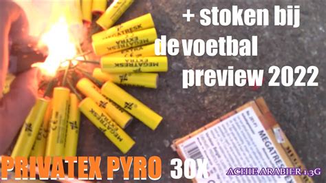 30X Mega Tresk VUURWERK Bij De VOETBAL 2022 Preview Feuerwerk