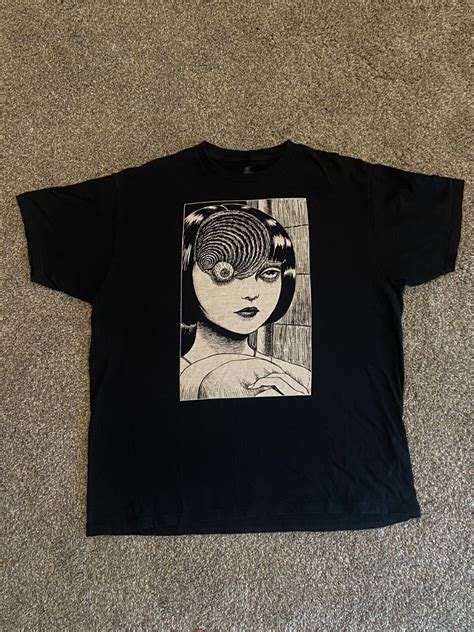 Uzumaki Junji Ito Ripple Junction Black T Shirt Men S Gem