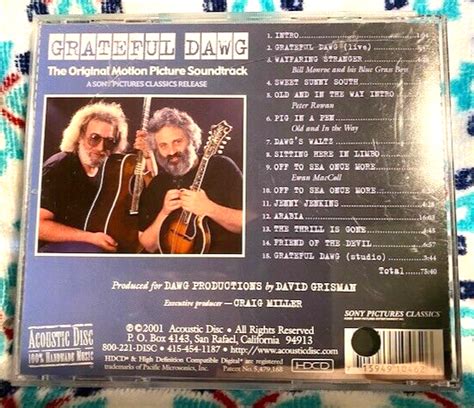 Grateful Dawg The Original Motion Picture Soundtrack By Jerry Garcia