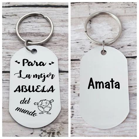 A Mi Abuela Llavero 1 5 Nombres Personalizado LA MEJOR ABUELA