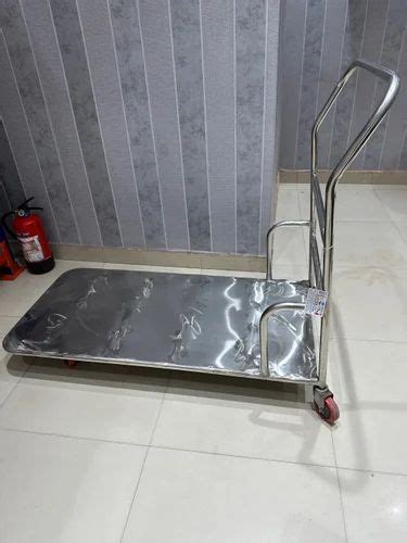 StainleSs Steel Ss Platform Trolley Size Dimension 4 X 2 Load