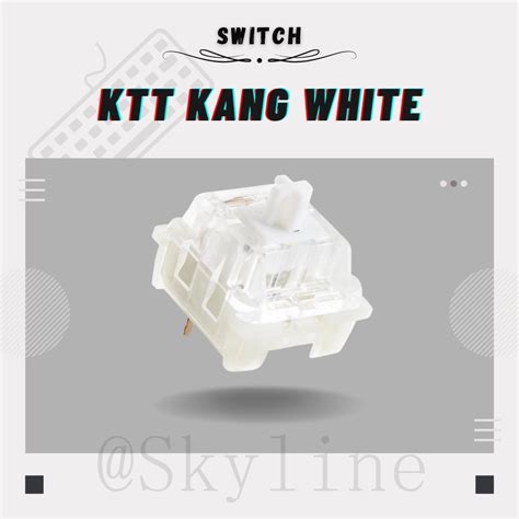 In Stockktt Kang White Linear Switches Pack Stock Lubed Ktt