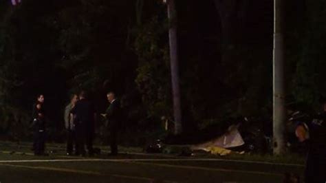 Police 3 Men Killed After Car Slams Into Utility Pole In Brookhaven