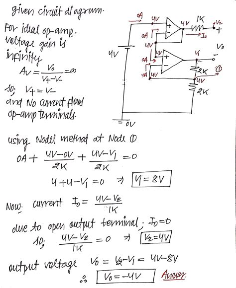 Solved Find Vo Assume Linear Circuit And Ideal Op Amp Vo Av O 2kq