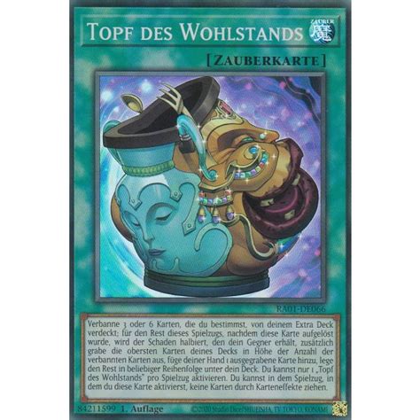 Topf Des Wohlstands V Platinum Secret Rare Ra De V Platinum