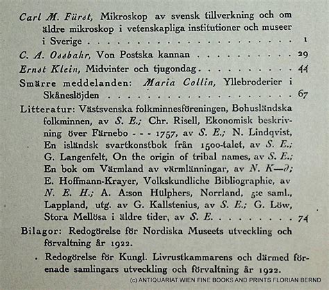 Fataburen kulturhistorisk tidskrift Nordiska Museet 1923 HÄFTE 1 2