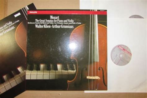 Mozart The Great Sonatas For Piano And Violin Klien Grumiaux Philips Lp Box