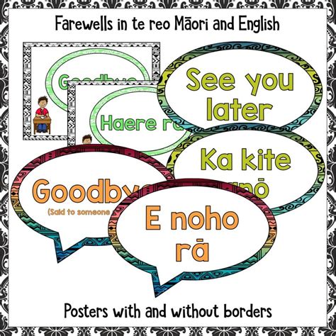 Te Reo Maori Greetings, Introductions and Farewells Classroom Display - Top Teaching Tasks