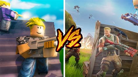 Roblox V S Fortnite Gameplay YouTube