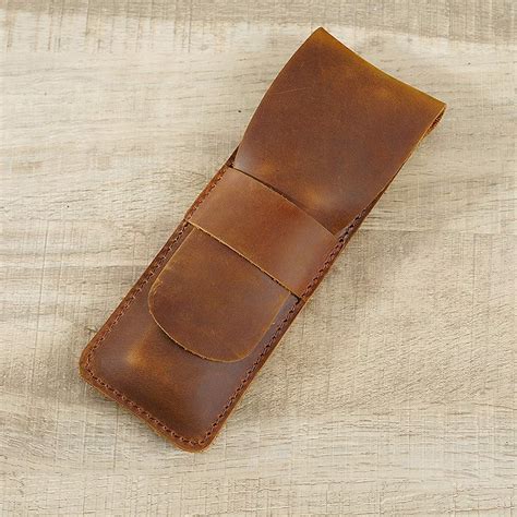 Leather Pen Holder Handmade Leather Fountain Pen Pouch