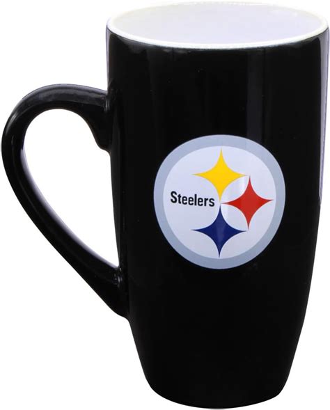 NFL Taza Ceramica Steelers Negra 500 Ml Amazon Mx Deportes Y